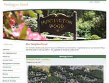 Tablet Screenshot of huntingtonwood.net